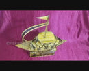 Handcrafted Bamboo Boat Showpiece