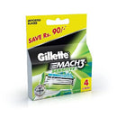 Gillette Mach3 Turbo Sensitive Shaving Cartridge 3 Blades 4 pcs