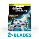 Gillette Mach3 Shaving Cartridge 3 Blades 2 pcs