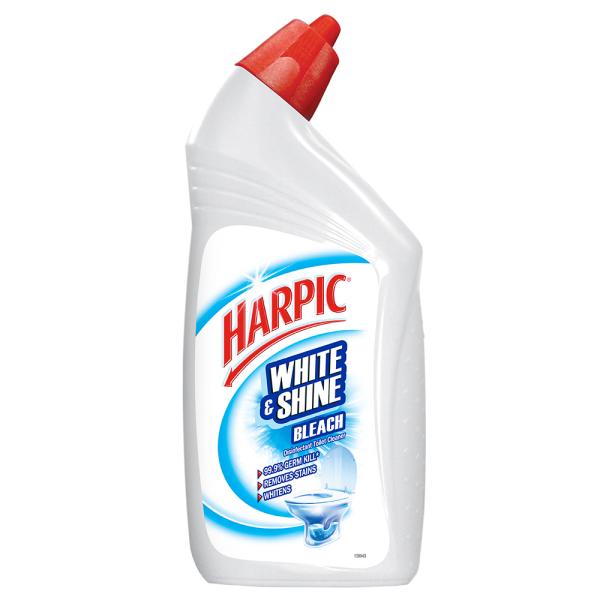 Harpic White & Shine Bleach Disinfectant Toilet Cleaner 500 ml