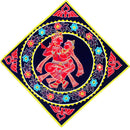 Wall Hanging Applique Radha Krishna Design pic-1