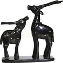Mother & Baby Deers Made from Cow Horn.