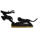 Horn Made Showpiece- Tiger Chasing Deer