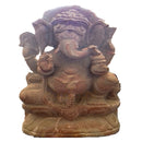 Sitting Ganesh Pink Stone Work Showpiece