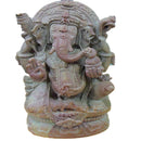 Pink Stone Sitting Ganesh Showpiece