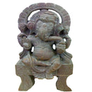 Pink Stone Lord Ganesh on Dias Showpiece