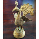 Dokra Art Product Peacock Showpiece
