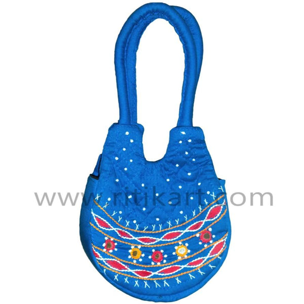 Pipili Hand Made fancy Blue Bag