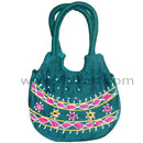 Pipili Hand Made fancy Ladies Green Bag-pc1