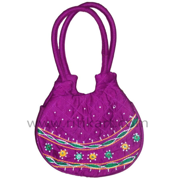 Pipili Hand Made fancy Ladies Red Bag-pc1