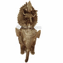 Dokra Brass king sitting on Elephant special Showpiece