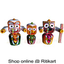 Jagannath Balabhadra Subhadra 20 cm Wooden Idols-pc1