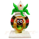 Marble Lord Jagannath With Kalasa Design