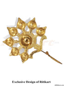 Brass Seven Aarati Karpur Stand pic-3