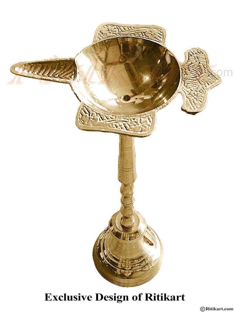 Brass Stand Diya from Balakati