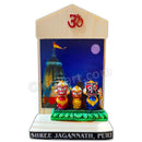 Lord Jagannath Balabhadra And Subhadra Marble Statue with Puri Temple