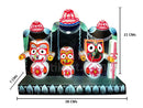 Lord Jagannath Balabhadra Subhadra Idol With Prabha (4 Inch) pic-1