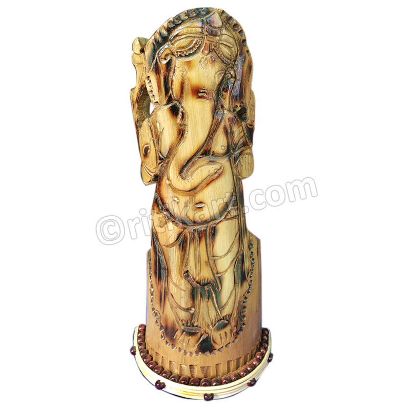Handcrafted Bamboo Standing Lord Ganesh Statue
