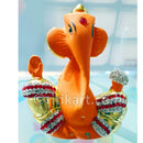 Gold Plated Alloy Lord Ganesh (Sitting Posture) Showpiece