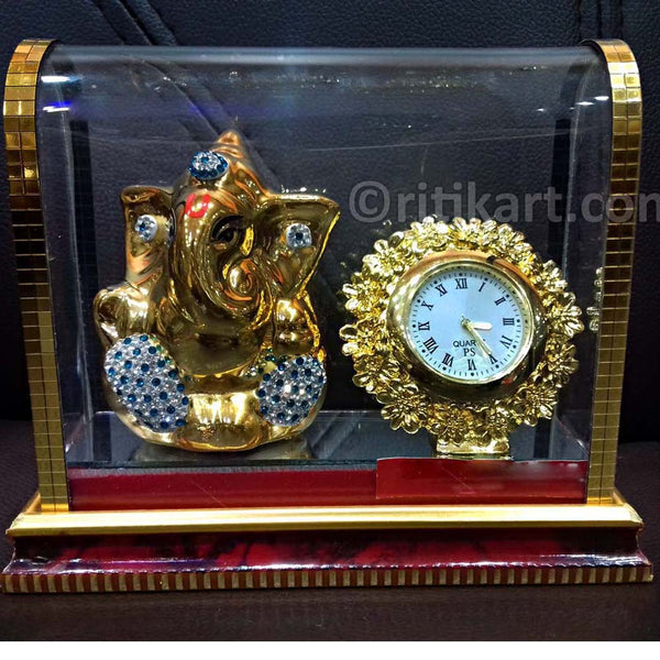 Gold-Plated Alloy Lord Ganesh Showpiece