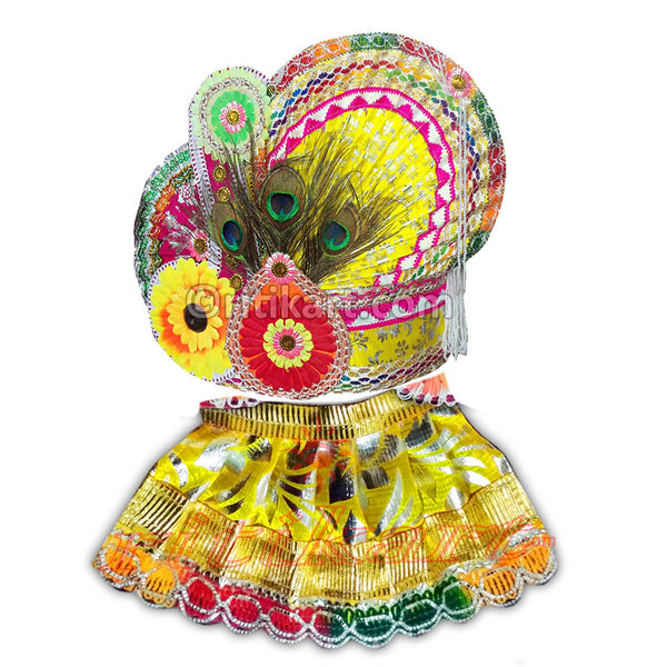 Lord Jagannath Patitapabana Puja Pagadi Dress 1 Feet pic-1