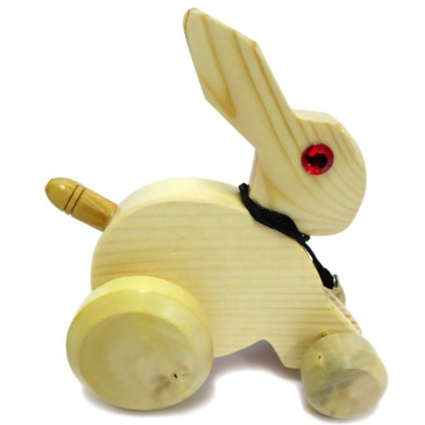 Chanapatna Wooden Rabbit Toy pic-1