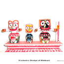 Singhasana Jagannath Balabhadra Subhadra 4 inch pic-2