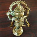Dokra Brass standing Ganesh speciality Showpiece-pic4