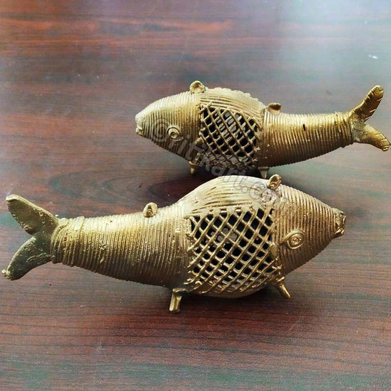 Dokra Brass Special Design Fish set