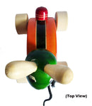 Handcarved Wooden Rolling Rabit Toy-pic2