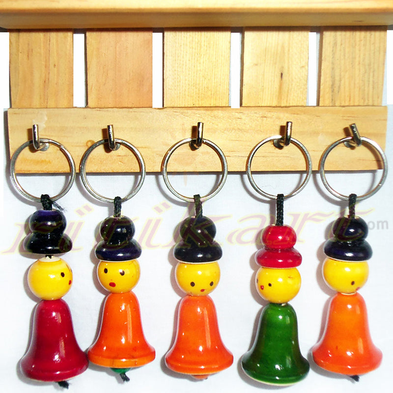 Spring Key Rings Wooden Buy Online Beautiful Authentic Wooden handicrafts Key Ring-ritikart