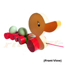 Wooden Duck With Pulling Eggs-pic2