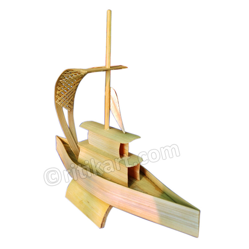 Handcrafted Bamboo Fisherman Boat-pic2