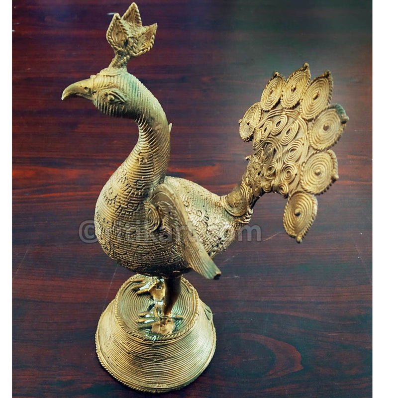 Dokra Art Product Peacock Showpiece-pic2