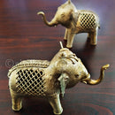 Dokra Brass Elephant Showpiece-pic2