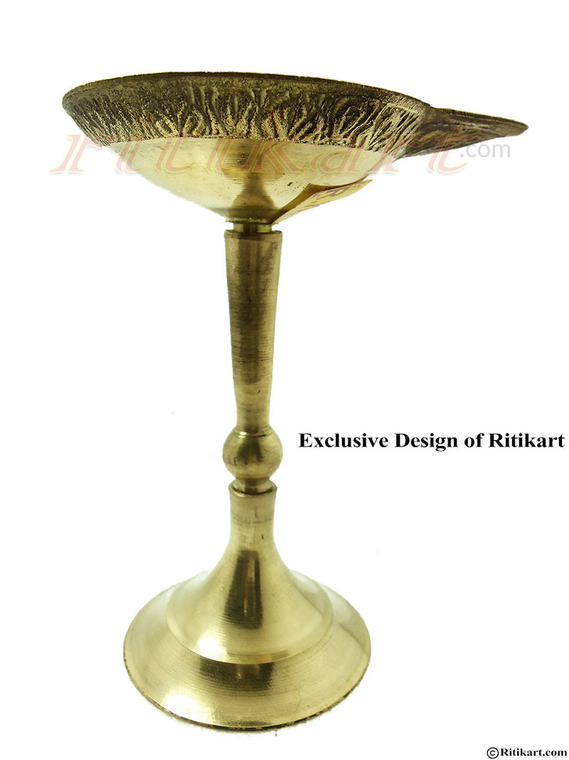 Balakati Brass Stand Diya pic-2