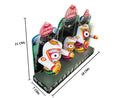 Prabhu Jagannath Balabhadra Subhadra idol 4 Inch With Prabha pic-4