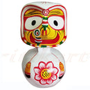 Jagannath Balabhadra Subhadra Wooden Idol Height 15 CMs Round Design-pc3