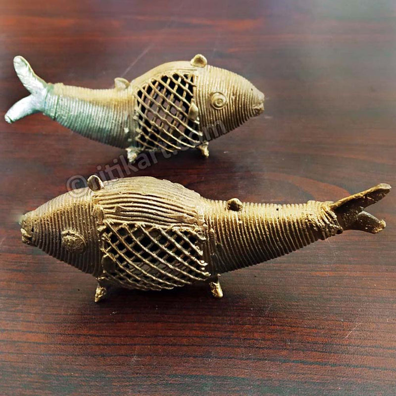 Dokra Brass Special Design Fish set-pic3