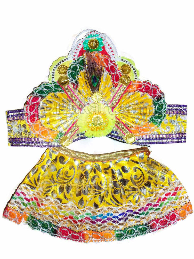 Jagannath Balabhadra Subhadra puja Mukta dress(4/6/8/10 inches)-pc4