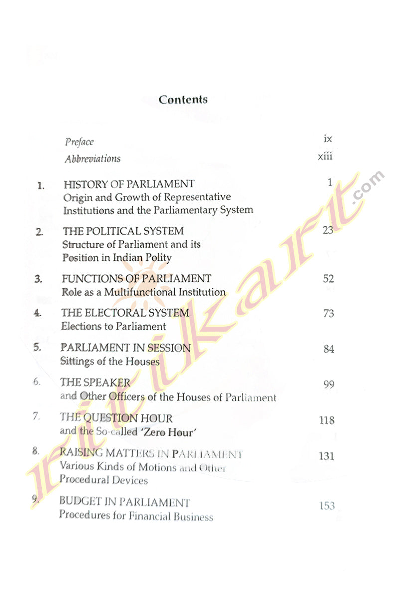 Our Parliament - An Introduction to the Parliament of India