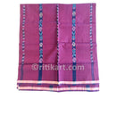 Sambalpuri Cotton Purple Color Fish Design Lungi