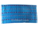 Sambalpuri Cotton Bandha Strips Blue Fish Design Lungi