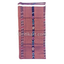 Sambalpuri Cotton Bandha Strips Brown Color Lungi