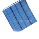Sambalpuri Cotton Bandha Strips Sky Blue Color Lungi