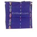 Sambalpuri Cotton Bandha Strips Deep Blue Color Lungi