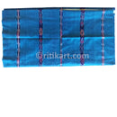 Sambalpuri Cotton Bandha Strips Blue Fish Design Lungi
