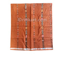 Sambalpuri Cotton Bandha Strips Brown Color Lungi