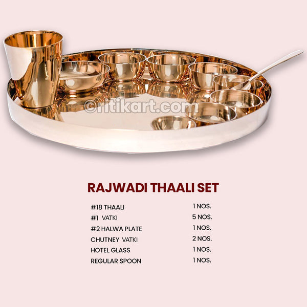 Rajwadi Kansa Thaali Set