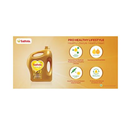 Saffola Gold Edible Vegetable Blended Oil 5 L (Jar)
